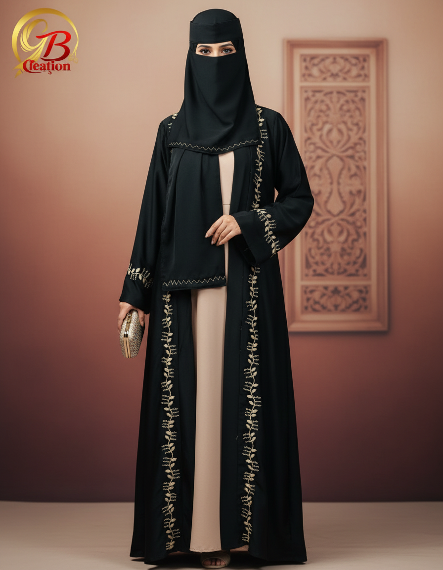 New Design Karchupi work Borkha