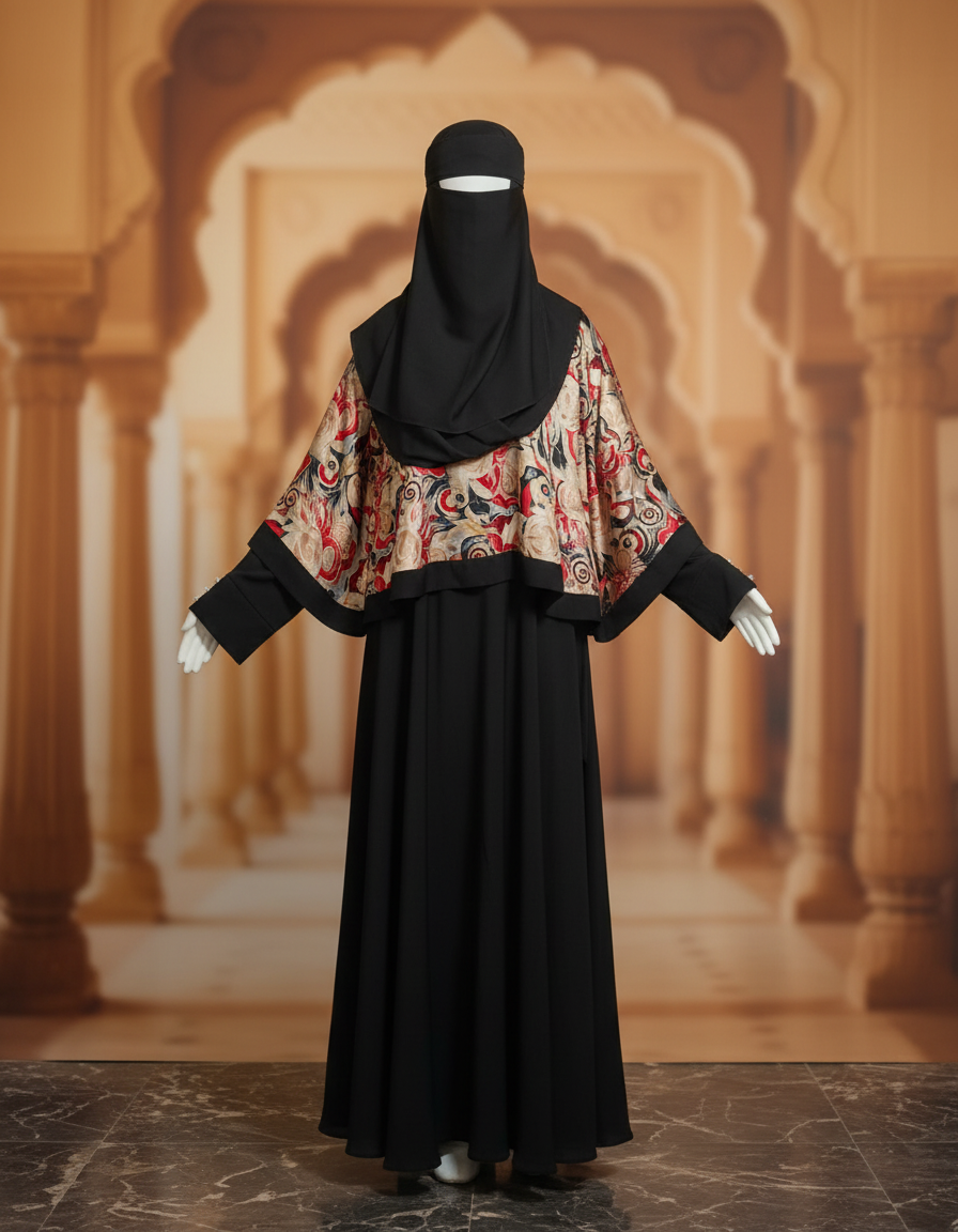 Premium cape Abaya  Black